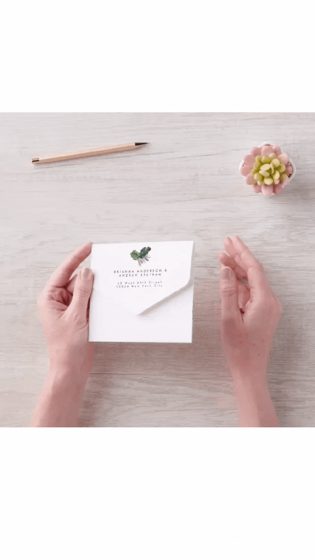 „All-in-One“ Hochzeitseinladungen! Die perfekten Alleskönner: Einladung, Rückantwortkarte und Briefumschlag zugleich